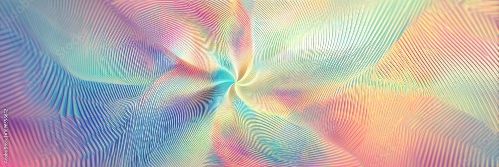 Aufkleber colorful abstract swirl design showcasing soft gradients and delicate lines creating a dynamic visua