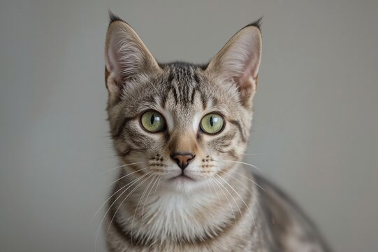 Five-year-old male Blue Marbled Bengal Corsican house cat, breed originating from the Asian Leopard