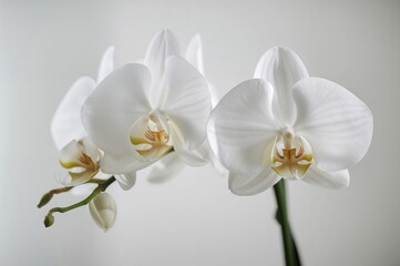 Obraz premium Beautiful and Elegant White Orchid Flowers