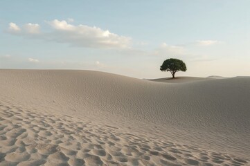 Overcast skies above misty gray chalk hills