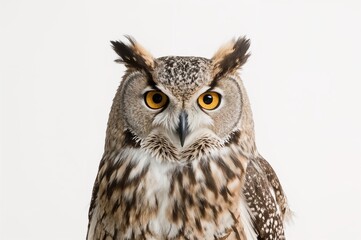Fototapeta premium Large Horned Owl, Bubo Virginianus Subarcticus Species