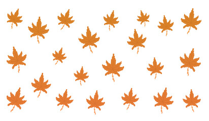 Pixel Art Brown Maple Pattern Design
