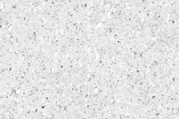 Obraz premium Sleek terrazzo-style composite floor with vintage marble texture. Smooth stone wall pattern ideal for backgrounds. Monochrome white and grey design with room for text.