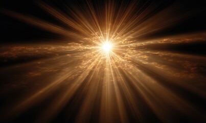 Obraz premium Radiant sunburst through clouds