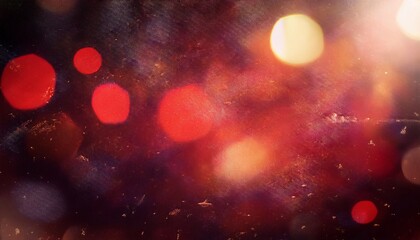 nostalgic retro abstract grunge texture background with defocused bokeh glowing red optical flares scratches and dust for a timeless and atmospheric photography effect