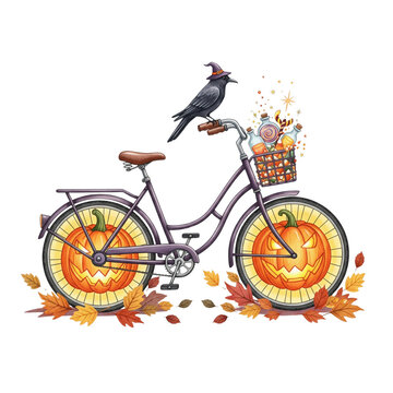 Witch&rsquo;s Pumpkin Bicycle