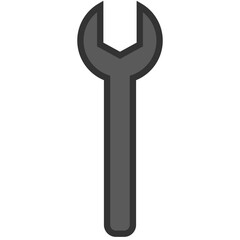 black wrench icon