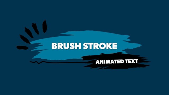 Brush Stroke Paint Drawing Fun Bright Lower Third