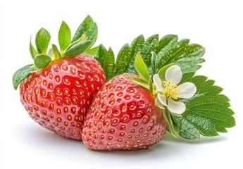 strawberry isolated on white background, strawberry, fruit, food, isolated, berry, red, fresh, ripe, strawberries, white, dessert, healthy, closeup, sweet, juicy, green, diet, freshness, macro, delici