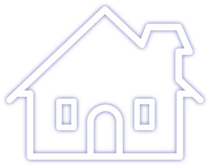 Home and house on white backgrounds with glossy web design elements