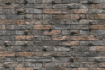 Decorative brown and grey slate stone surface with a grey pattern