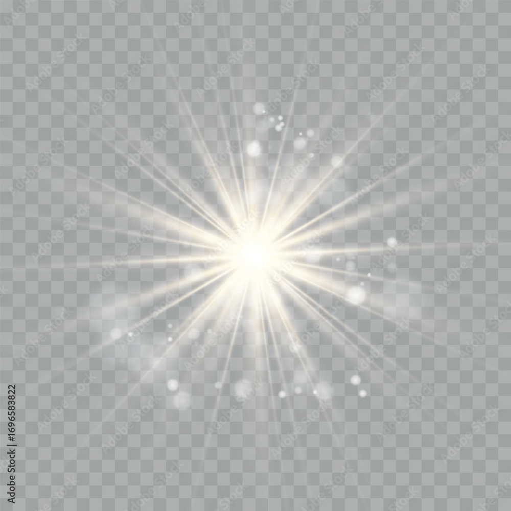 Poster white sparks glitter special light effect. vector sparkles on transparent background. christmas abst