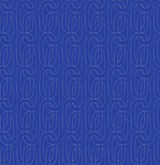 Seamless geometric chain two-color pattern