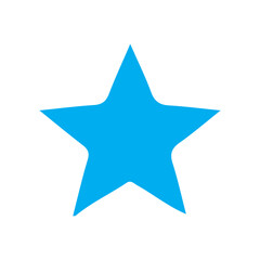 Obraz premium blue star icon