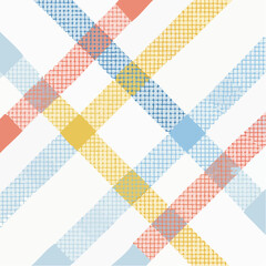 Pastel Colored Crisscross Pattern On White Background