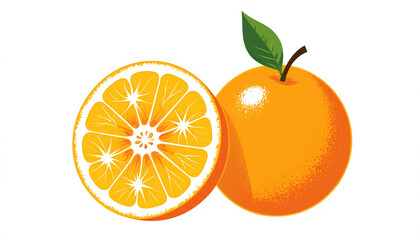 Orange Fruit Illustration