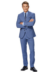 Obraz premium Business Professional Man in Suit at Studio, Portrait Photography, Corporate Environment, Confident Attitude