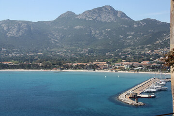 Naklejka premium La baie de Calvi en Corse