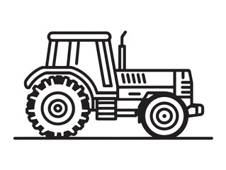 Tractor Accessory Kit Icon in Clean Agricultural Minimal Vector Illustration