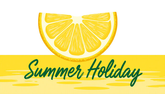 Lemon Summer Holiday Illustration