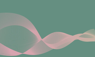 Title (Background):
"Soft Pink Wave Line Background"

Description:
A soothing abstract background featuring flowing pink and cream wave lines over a muted green backdrop.