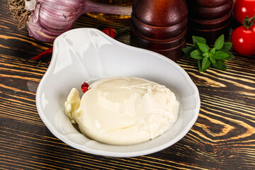 Italian soft young cheese burrata