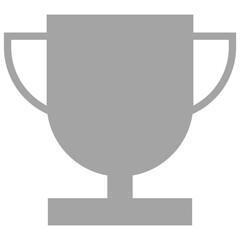silver silhouette trophy icon