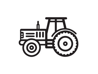 Tractor Weight Icon in Strong Minimal Agricultural Clean Line Vector Illustration Style