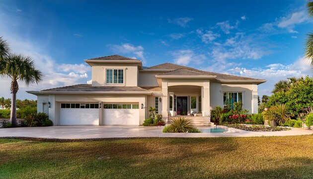 modern and luxurious large home in coastal florida