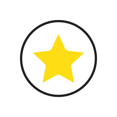 Obraz premium star icon button