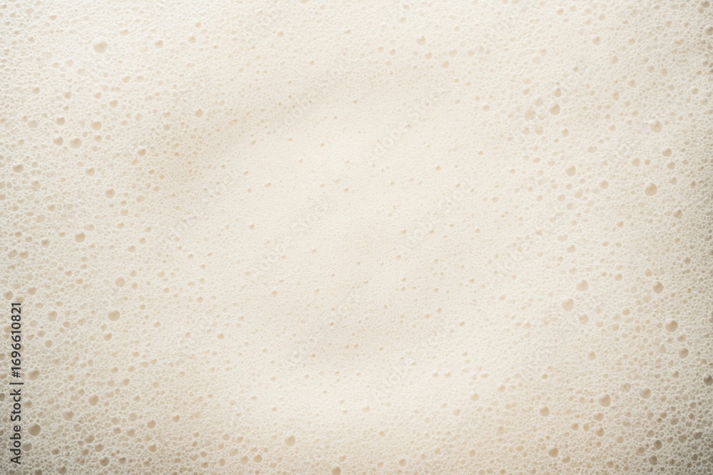 Poster Creamy foam texture with central blank space ideal for design mockup or copyspace on a soft light background for clean product presentation. Ai generative