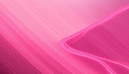 A vibrant pink design features flowing lines and gradients, creating an abstract and dynamic visual experience.