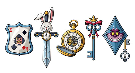 Whimsical Wonderland: An Artistic Collection of Alice in Wonderland Inspired Illustrations