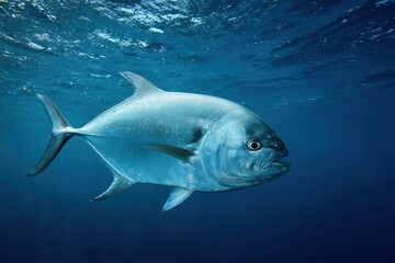 Fototapeta premium Permit Fish - Underwater Sea Creature for Fishing in the Ocean