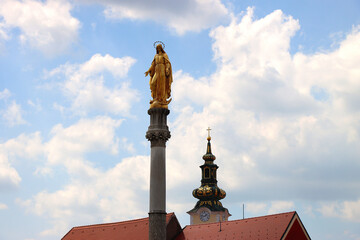 Fototapeta premium Traditional architecture in Zagreb, Croatia.
