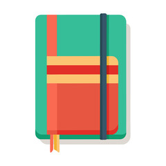 Pocket notebook with elastic band illustration