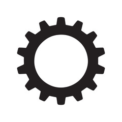 Twelve-Tooth Gear Icon – A Clean Emblem of Mechanical Precision and System Settings