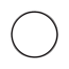 Circular Gear Ring – A Stylized Symbol of Mechanical Rhythm and Precision