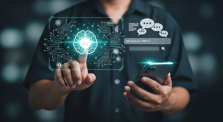 AI powered chatbot artificial intelligence human interaction digital technology cloud computing solutions smart support