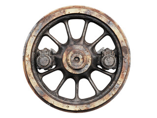 Fototapeta premium Train Wheel Heavy Duty Locomotive Component