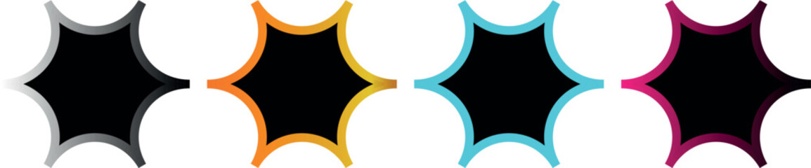 Elegant Sparkle Vector Pack – Shining Star Illustrations, Gradient Color Palettes, and Artistic Brush Stroke Elements for Creative Projects