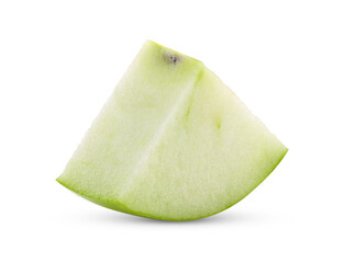 green apple on white background