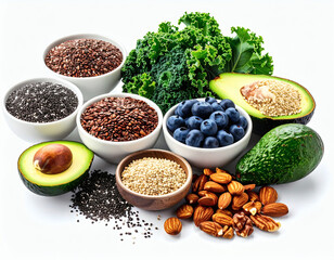 Nutrient-Rich Superfoods for a Healthy Lifestyle Seeds, Nuts, Fruits, and Greens