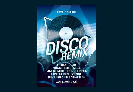 Disco Remix Party Flyer