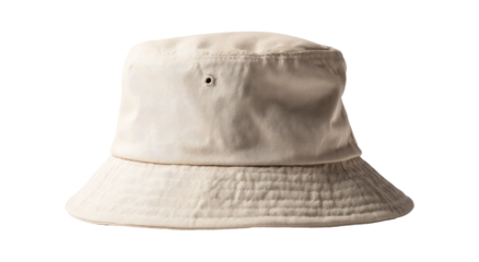 A pale beige bucket hat, slightly off-white