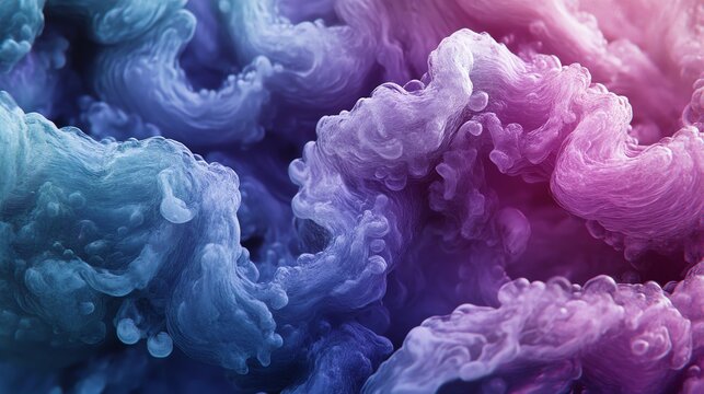 Intestinal villi waving like seaweed in ocean current