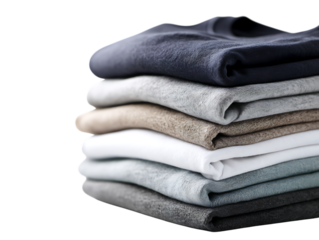 Folded Apparel Arrangement In Center Scene