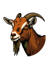 goat vector illustration logo concept design	