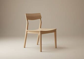 Elegant Wooden Chair Design for Minimalist Interiors and Sustainable Living Promoting Natural Materials and Scandinavian Furniture Style