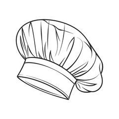 head of a chef line art